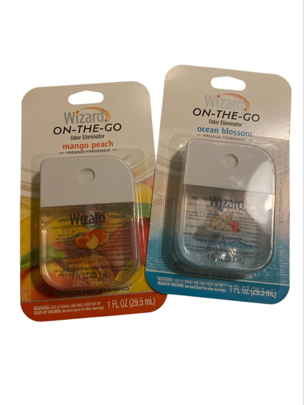 Wizard On-The-Go room Odor Eliminator - Mango Peach & Ocean Blossom